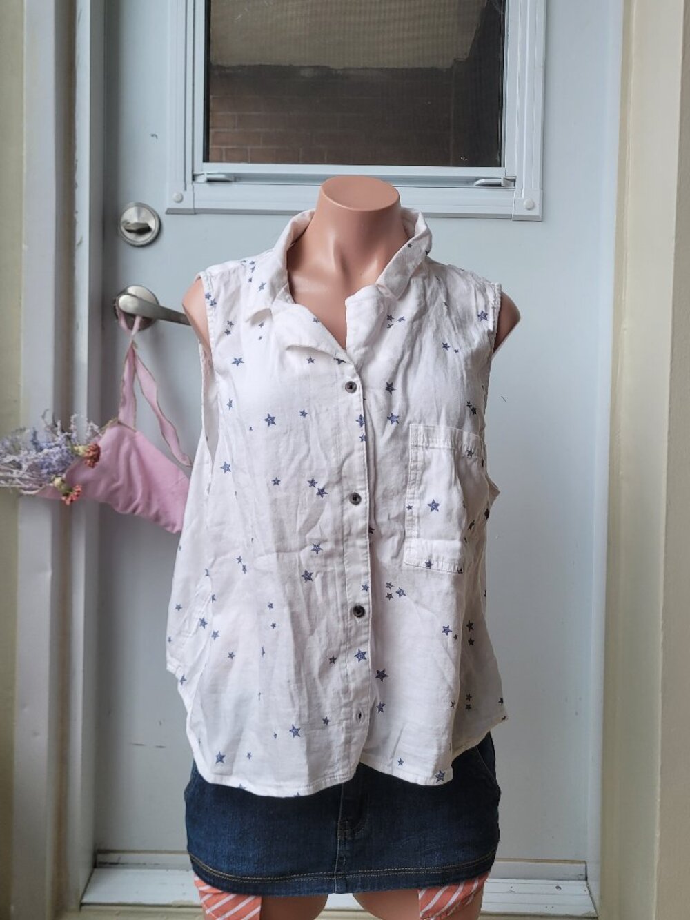 So Star Print Y2K Vintage Tank Top